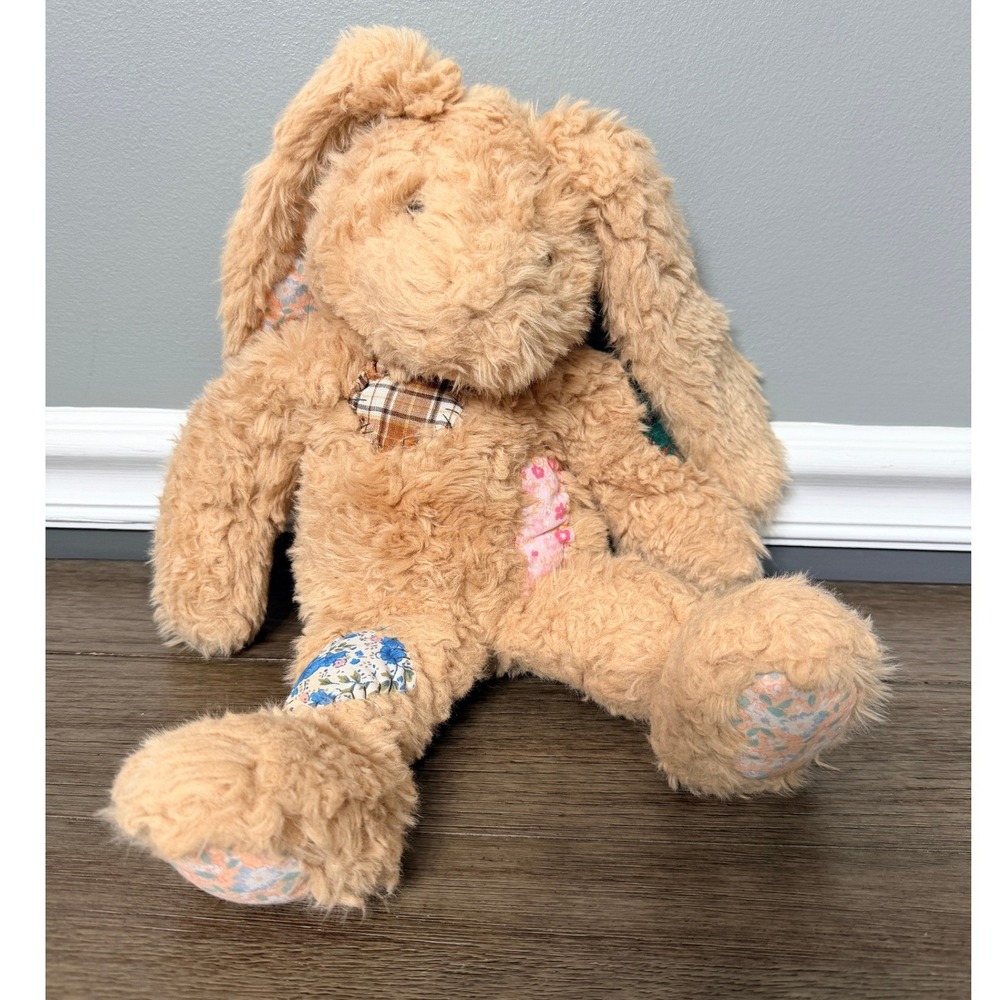 First & Main Menagerie Special Collection Patchwork Bunny Rabbit Plush